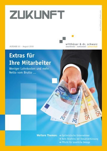 Kundenmagazin - Ausgabe 1 - witthueser-schwarz.com