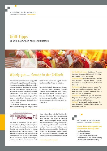 Kundenmagazin - Ausgabe 1 - witthueser-schwarz.com