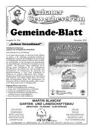 Gemeinde-Blatt - Gewerbeverein Aschau