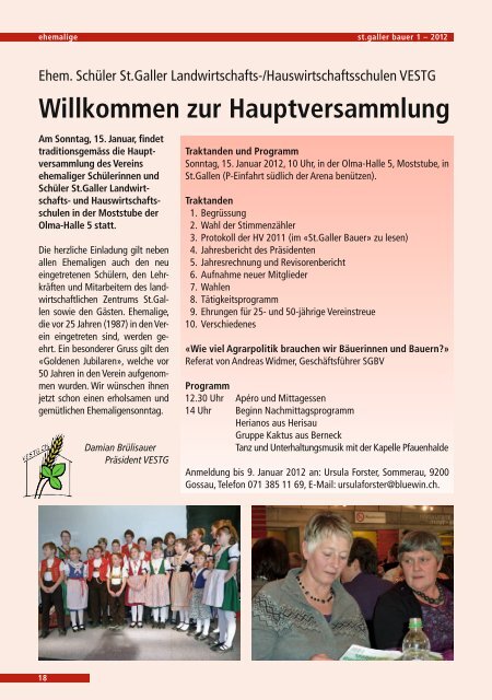 Rückblick Vereinsjahr 2011 - VESTG