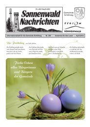 Frohe Ostern allen Bürgerinnen und Bürgern der Gemeinde