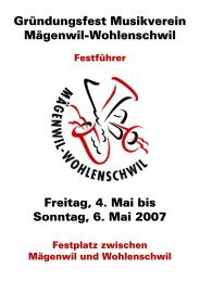 Festführer - Musikverein Mägenwil-Wohlenschwil