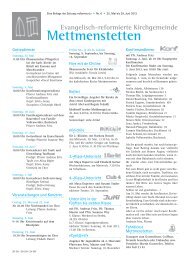 06-mettmenstetten pdf, Gemeindeseite reformiert Nr. 6, Juni