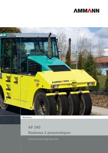 Documentation, Compacteur à pneus AP 240 - Ammann