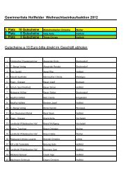 Gewinnerliste Hollfelder Weihnachtseinkaufsaktion 2012 ...