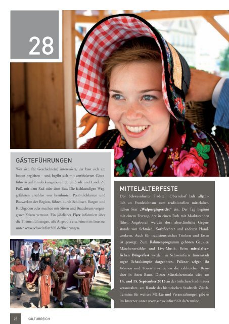 Magazin 2013 als PDF zum Herunterladen - Schweinfurt 360