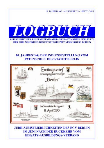 Logbuch2011 02 - bei der Reservistenkameradschaft Marine Berlin