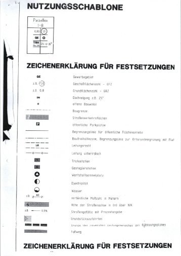 Nutzungsschablone Sandfeld - Herrieden