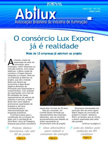 O consórcio Lux Export já é realidade - Abilux
