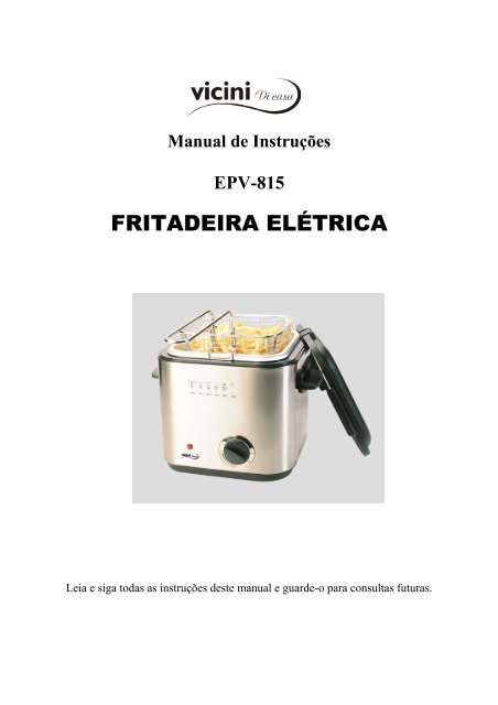 epv-815 - fritadeira elétrica - Vicini