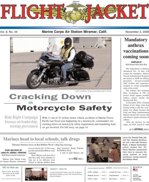 Motorcycle Safety - Marine Corps Air Station Miramar