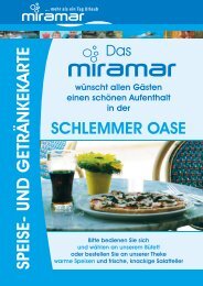 SPEISE- UND GETRÄNKEKARTE - Miramar