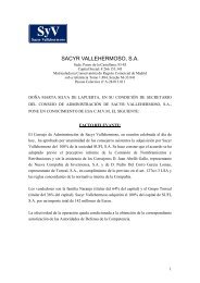 SACYR VALLEHERMOSO, S.A. - CMVM