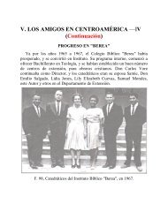 V. LOS AMIGOS EN CENTROAMÉRICA —IV ... - Instituto ALMA