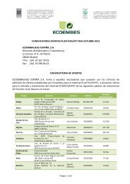 CONVOCATORIA OFERTAS PLASTICOS/PET RSU ... - Ecoembes