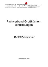 Fachverband Großküchen- einrichtungen HACCP-Leitlinien - HKI