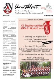 Gemeindeblatt Nr. 17 vom 13. August 2004 - Gemeinde Hergatz