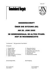 Protokoll der Sitzug Nr. 56 vom 20. Juni - Gemeinde Hergatz
