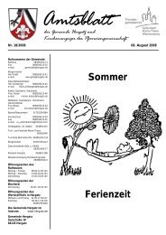 Sommer Ferienzeit Amtsblatt der Gemeinde Hergatz und ...