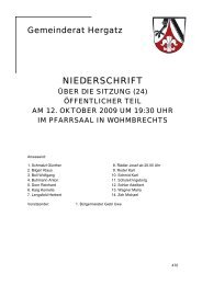 Protokoll der Sitzung Nr. 24 vom  12. Oktober - Gemeinde Hergatz