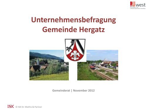 Auswertung der Ergebnisse in der Gemeinde Hergatz