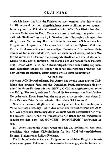 echo-1986-06 - ACM Automobilclub München von 1903 e. V.