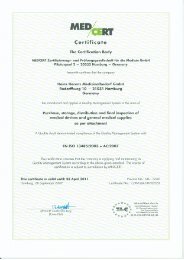 Certificate - Heinz Herenz Medizinalbedarf GmbH