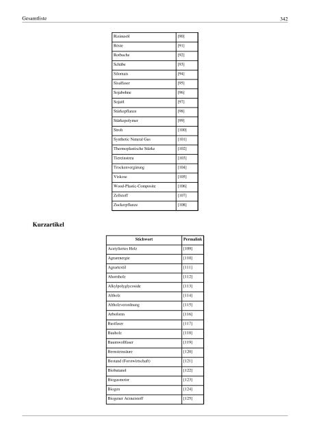 Nachwachsende Rohstoffe in der Wikipedia, Band 4 - nova-Institut ...