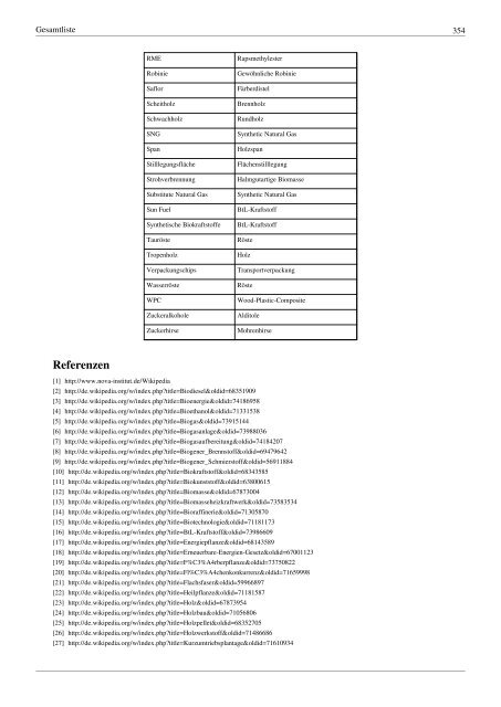 Nachwachsende Rohstoffe in der Wikipedia, Band 4 - nova-Institut ...