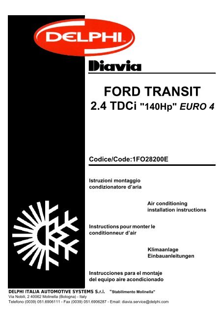 FORD TRANSIT 2.4 TDCi - Giordano Benicchi