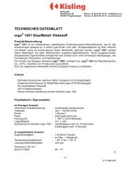 TECHNISCHES DATENBLATT ergo 1451 Glas/Metall- Klebstoff