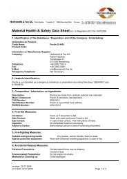 Material Health & Safety Data Sheetacc. to ... - Herbstreith & Fox