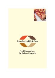 Fruit Preparations for Bakery Products - Herbstreith & Fox