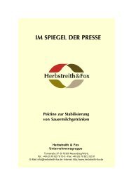 IM SPIEGEL DER PRESSE - Herbstreith & Fox