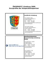 Kurzvorstellung Kooperationspartner Lueneburg 2009 NEU