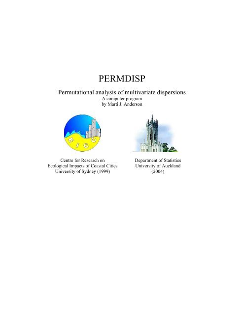 PERMDISP - Department of Statistics