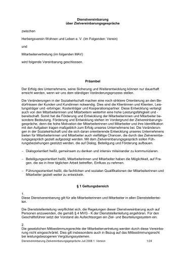 Dienstvereinbarung-HV-ZVG mit Anlagen 22.Juli 2008 1. Version