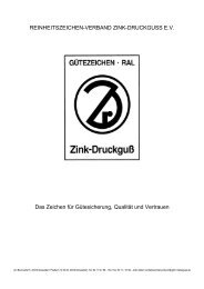 REINHEITSZEICHEN-VERBAND ZINK-DRUCKGUSS E.V. Das ...