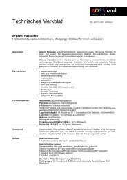 Technisches Merkblatt - Bosshard Farben