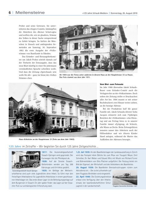 125 Jahre 1885–2010 Buch- und Offset- zum ... - Volksstimme
