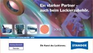 Ein starker Partner - auch beim Lackierzubehör. - Standox