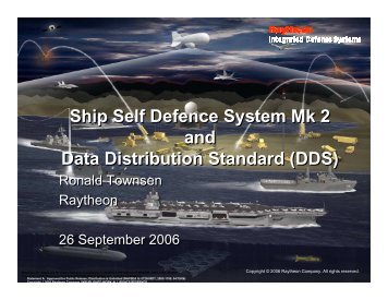 Ship Self Defence System Mk 2 and Data Distribution Standard (DDS)