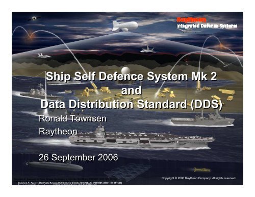 Ship Self Defence System Mk 2 and Data Distribution Standard (DDS)