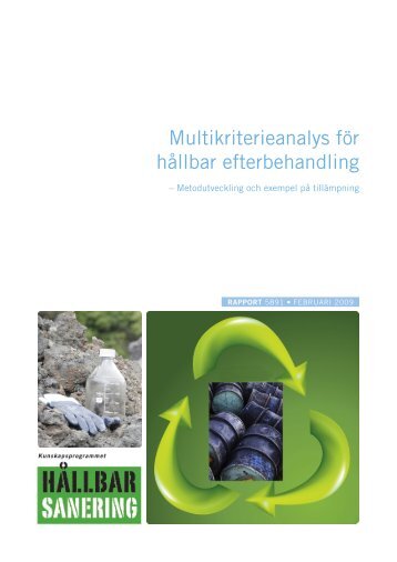 Multikriterieanalys (MKA) för hållbar ... - Naturvårdsverket
