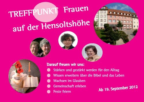 TREFFPUNKT Frauen auf der Hensoltshöhe - hensoltshoehe.de