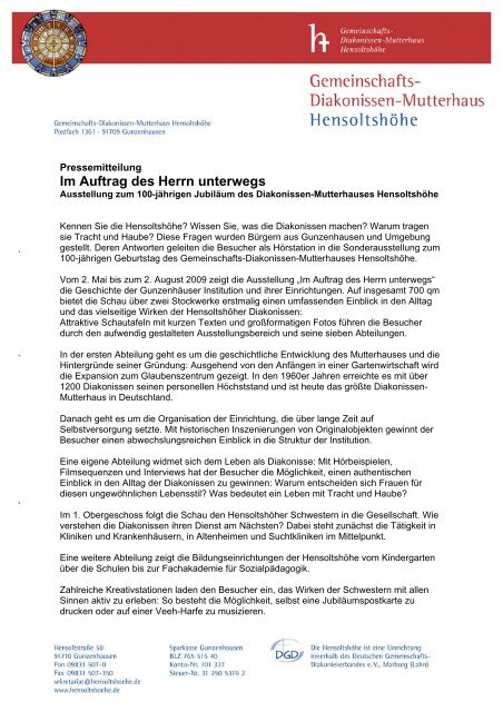 Im Auftrag Des Herrn Unterwegs Im Auftrag des Herrn unterwegs - hensoltshoehe.de