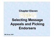 Selecting Message Appeals and Picking Endorsers