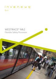 WESTRACE® Mk2 - Invensys Rail