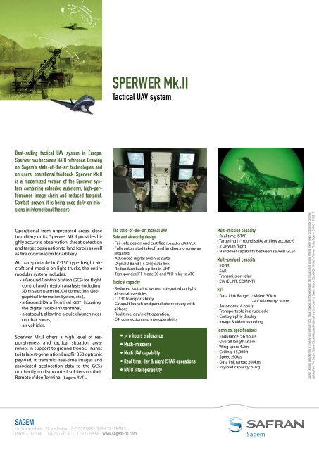 SPERWER Mk.II - Sagem