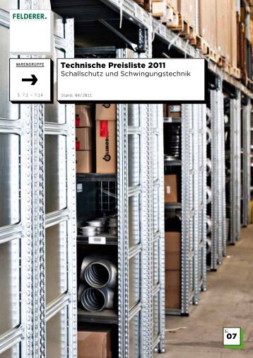 07 Technische Preisliste 2011 - Felderer